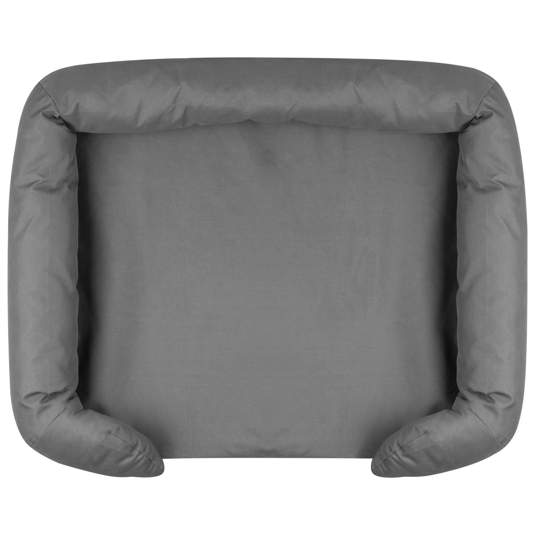 Pet Cat Dog Bed Washable Removable Cover Thick Padded Base Water Resistant S M L - Picture 32 of 46