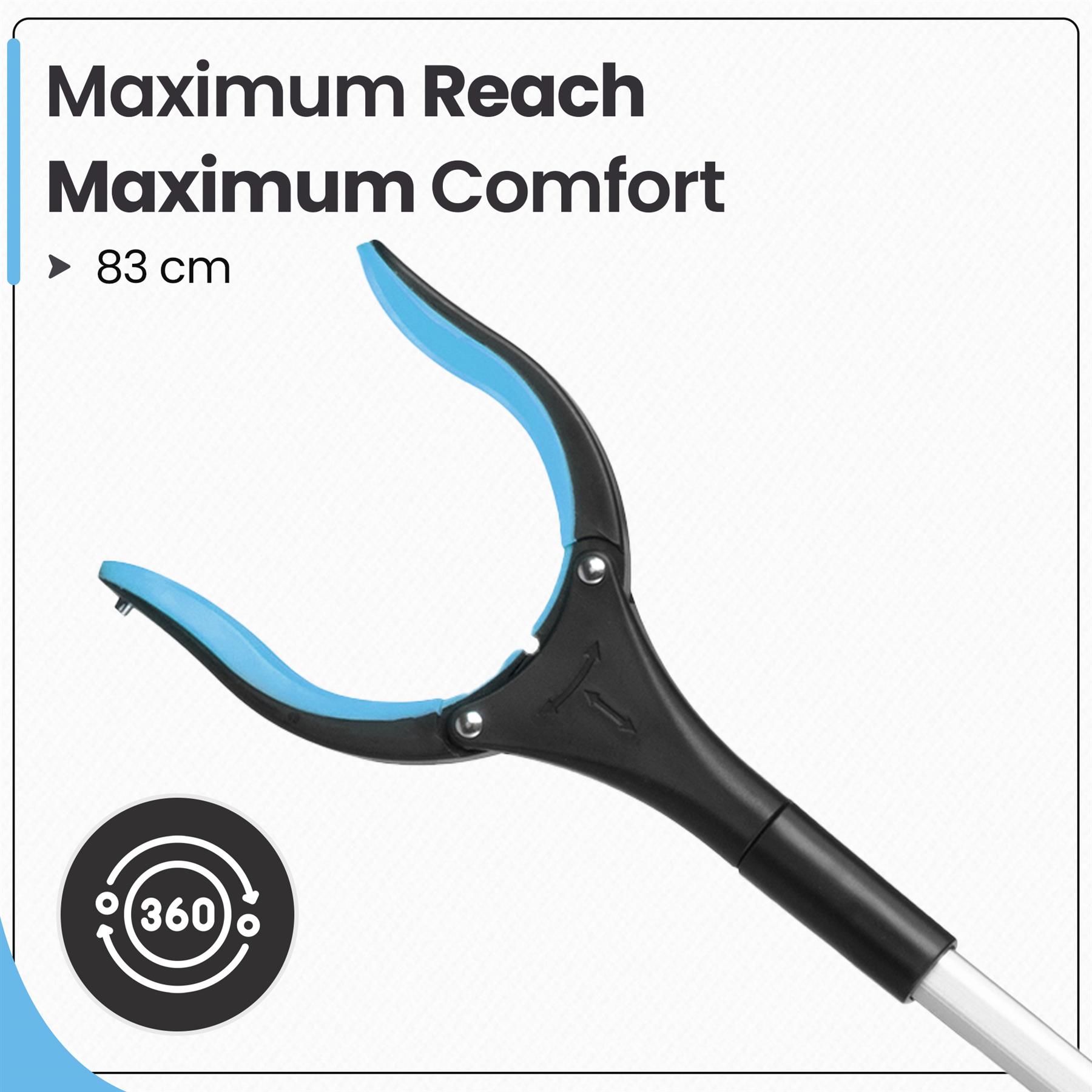 81cm/31" Reacher Grabber Tool - Long Reach Litter Picker Pick Up Mobility Tool - Picture 2 of 49