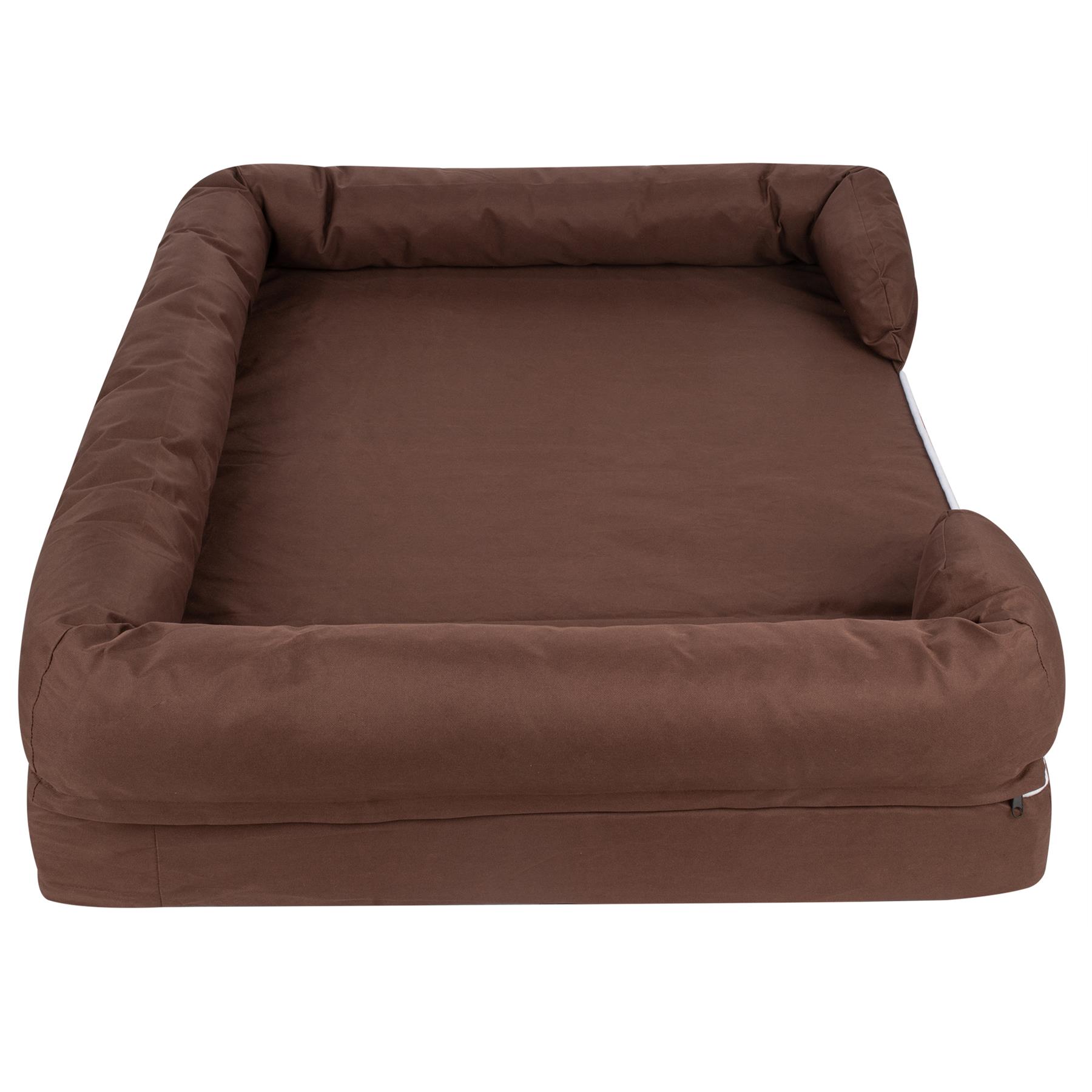 Pet Cat Dog Bed Washable Removable Cover Thick Padded Base Water Resistant S M L - Picture 43 of 46