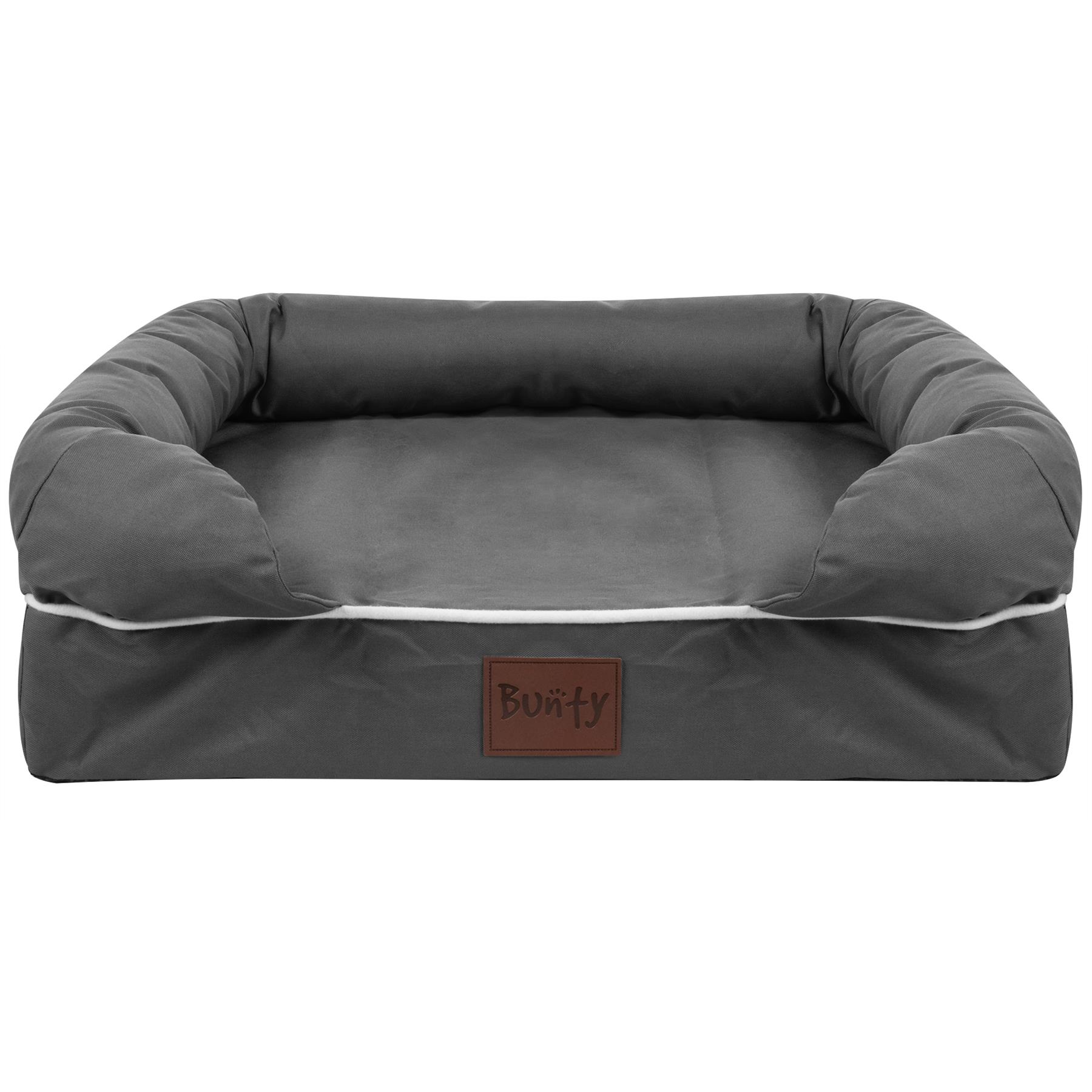Pet Cat Dog Bed Washable Removable Cover Thick Padded Base Water Resistant S M L - Picture 17 of 46