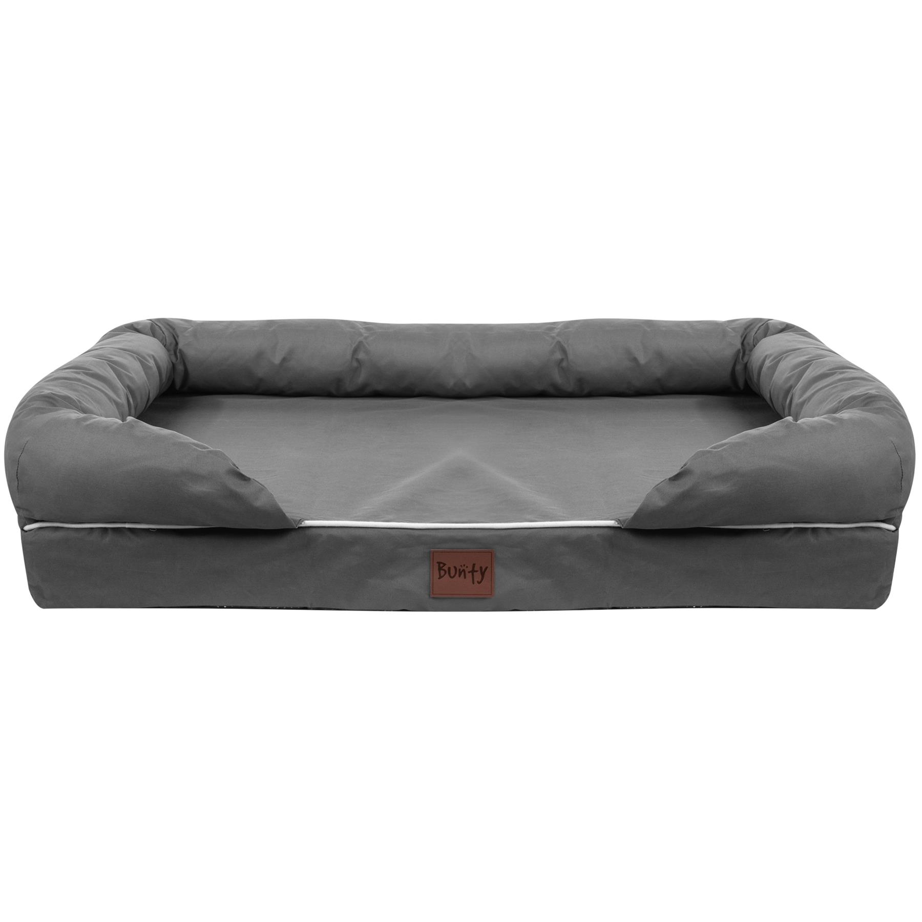 Pet Cat Dog Bed Washable Removable Cover Thick Padded Base Water Resistant S M L - Picture 36 of 46