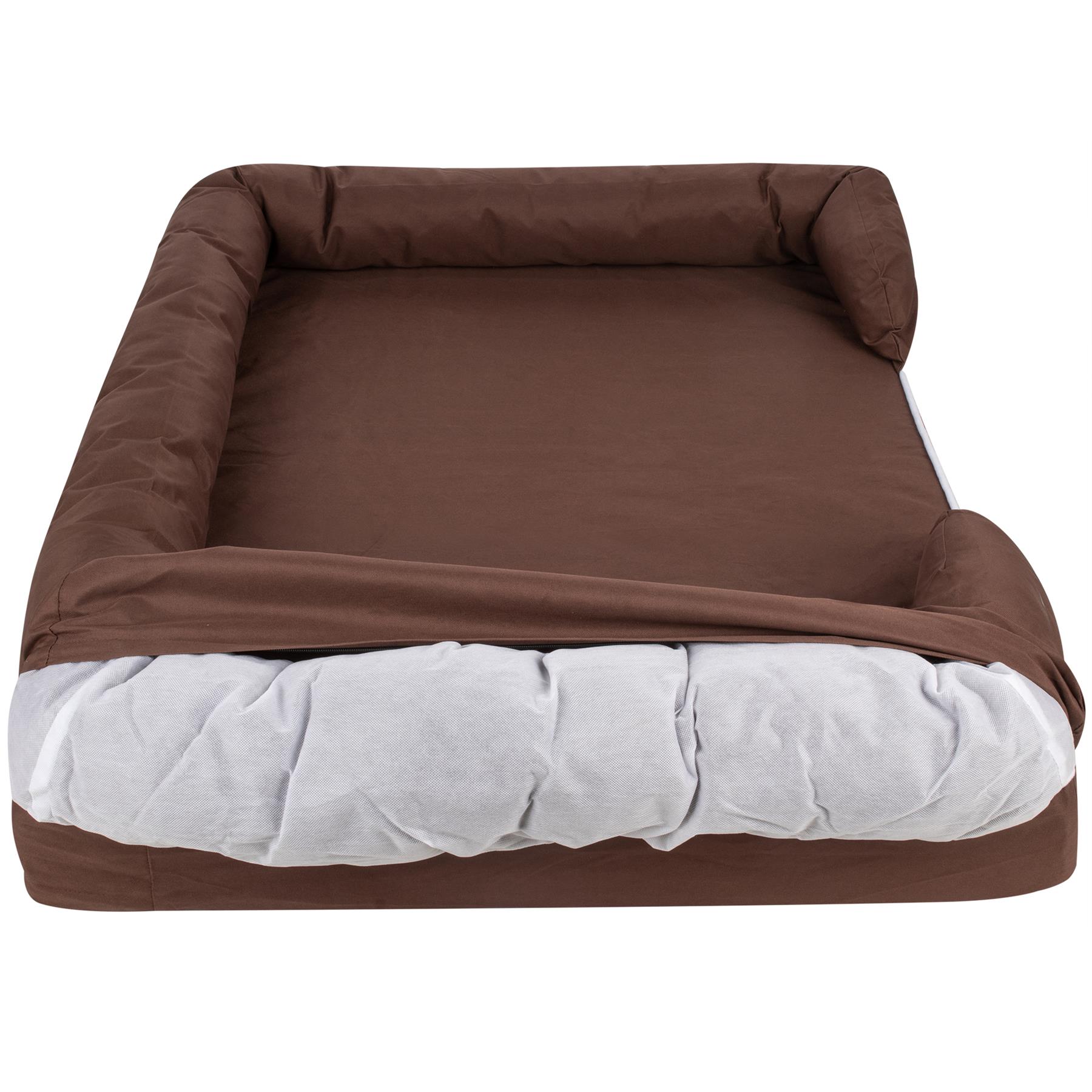Pet Cat Dog Bed Washable Removable Cover Thick Padded Base Water Resistant S M L - Picture 42 of 46