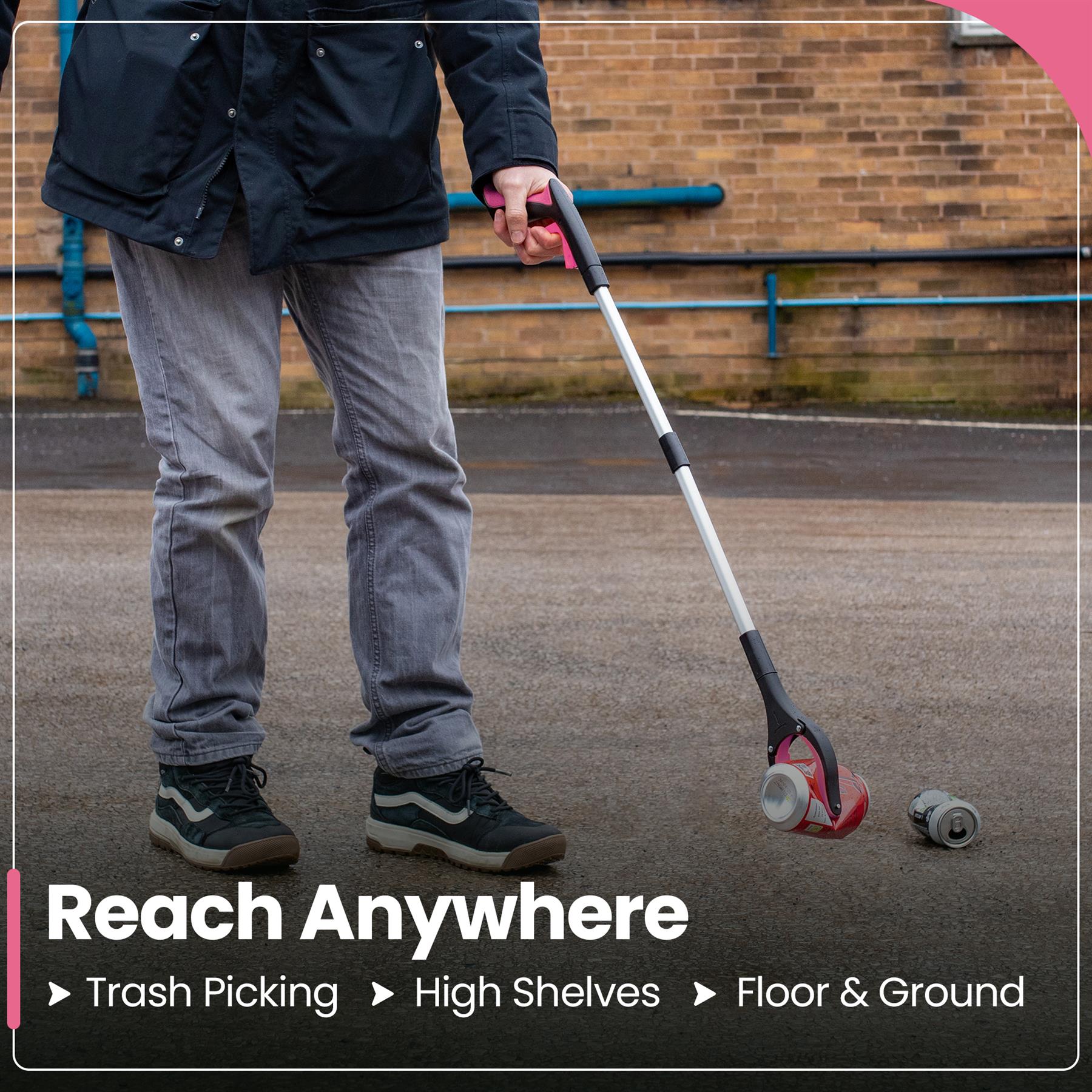 81cm/31" Reacher Grabber Tool - Long Reach Litter Picker Pick Up Mobility Tool - Picture 32 of 49