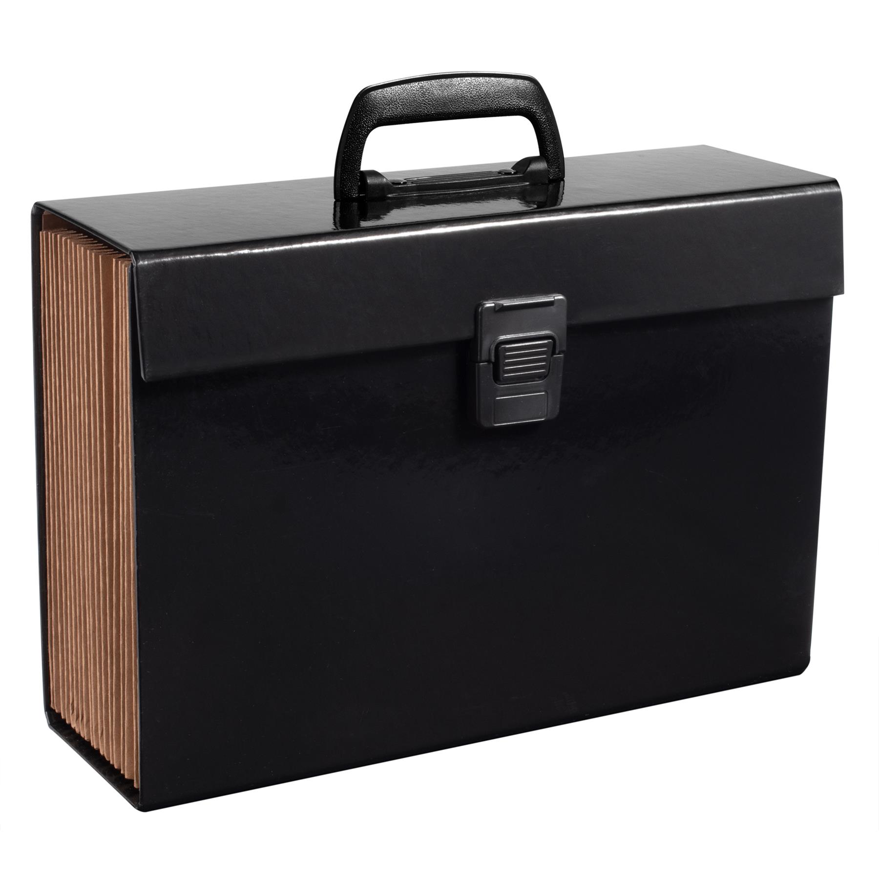 19 Pocket A4 Box File Wallet Expanding Organiser Paper Documents Foolscap Folder - Picture 2 of 29