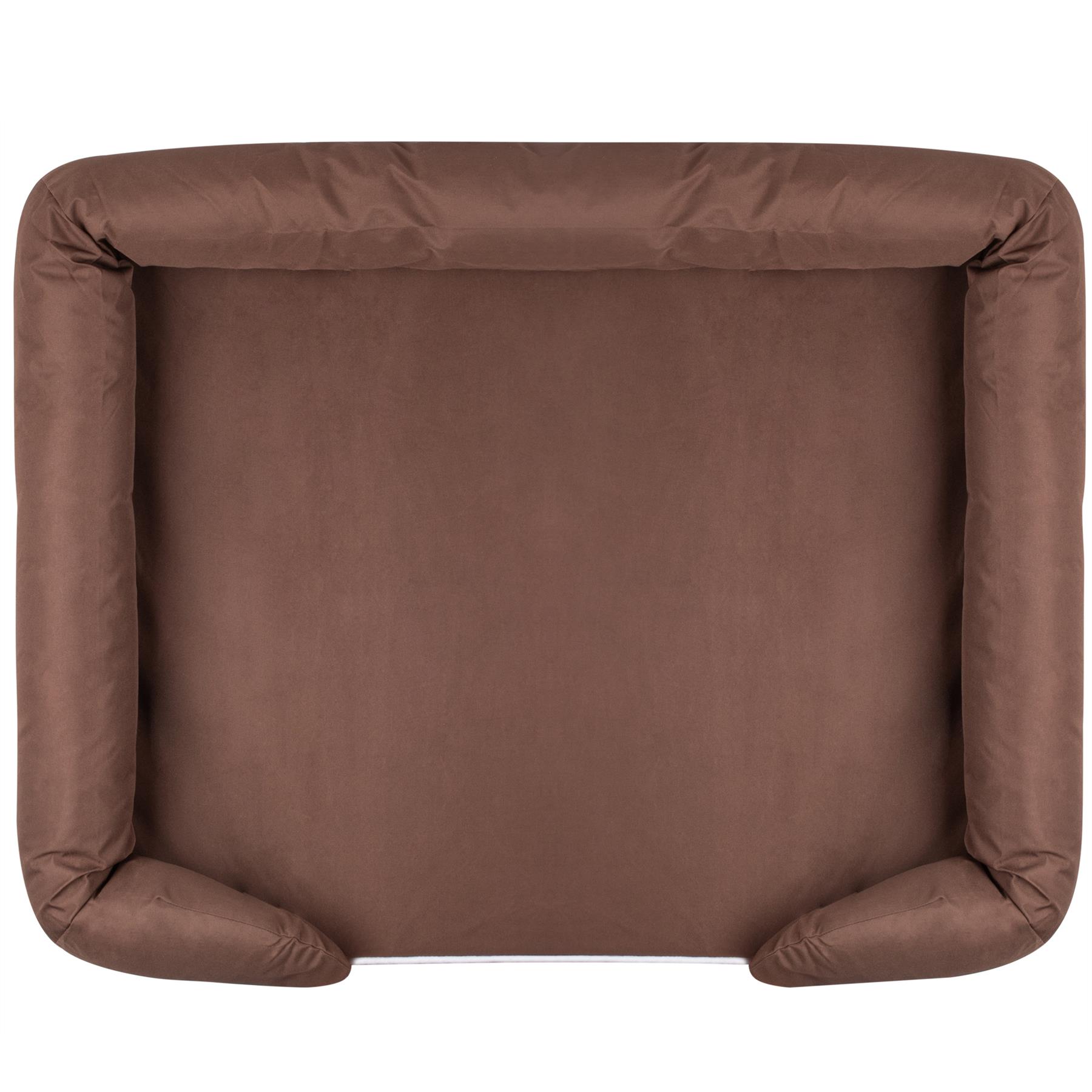 Pet Cat Dog Bed Washable Removable Cover Thick Padded Base Water Resistant S M L - Picture 44 of 46
