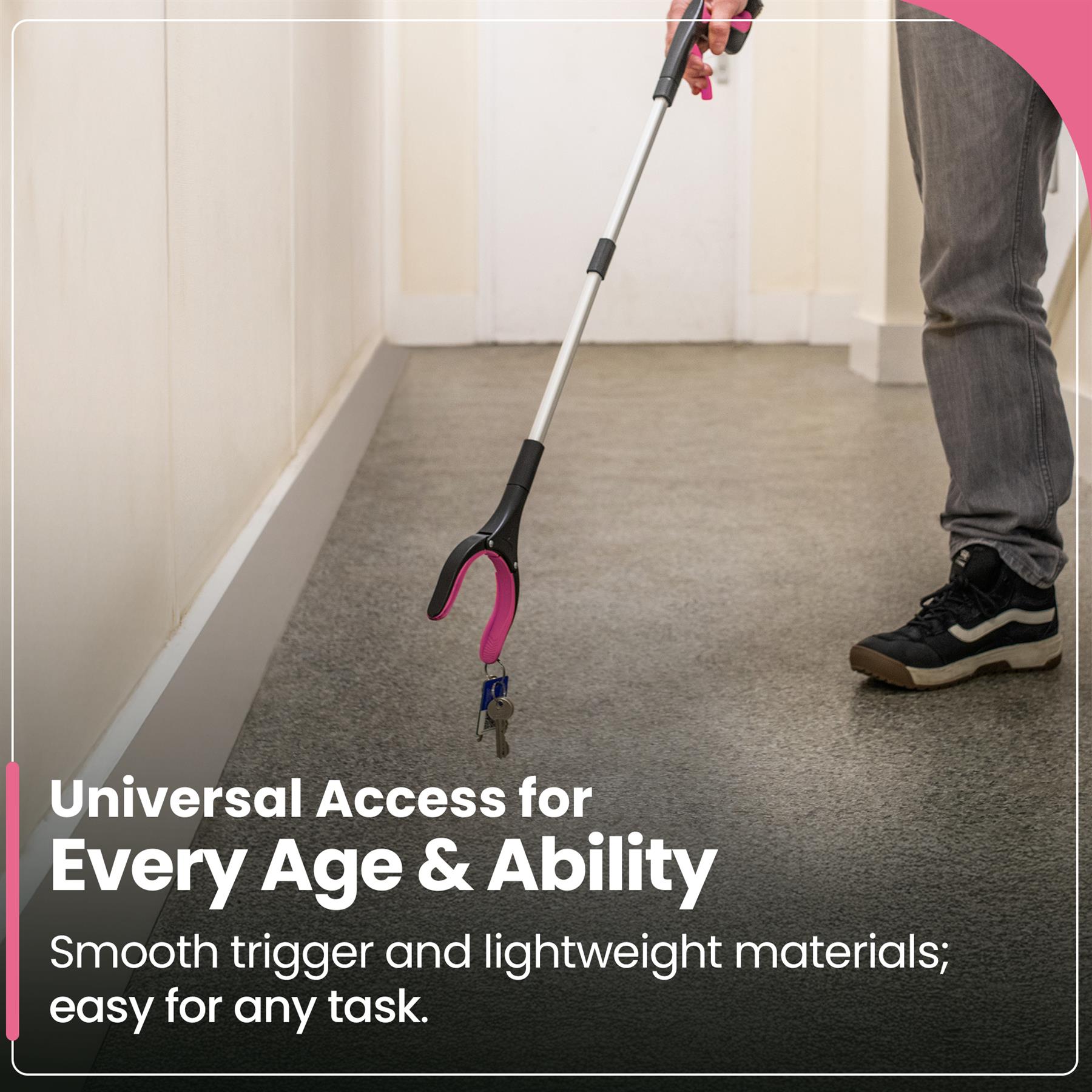 81cm/31" Reacher Grabber Tool - Long Reach Litter Picker Pick Up Mobility Tool - Picture 29 of 49