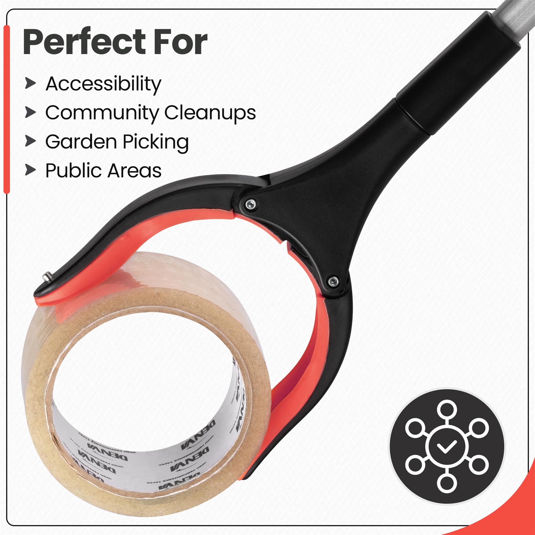 81cm/31" Reacher Grabber Tool - Long Reach Litter Picker Pick Up Mobility Tool - Picture 41 of 49