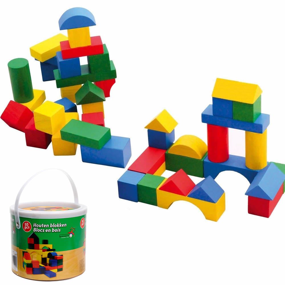 coloured building blocks