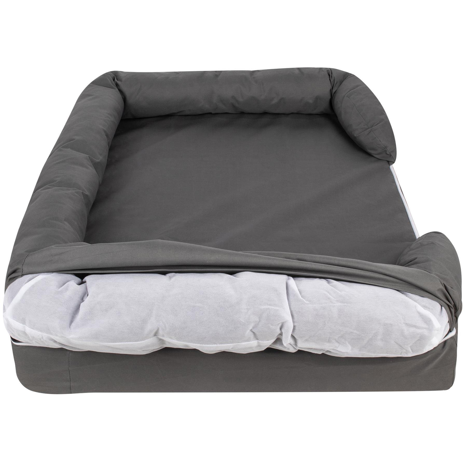 Pet Cat Dog Bed Washable Removable Cover Thick Padded Base Water Resistant S M L - Picture 37 of 46