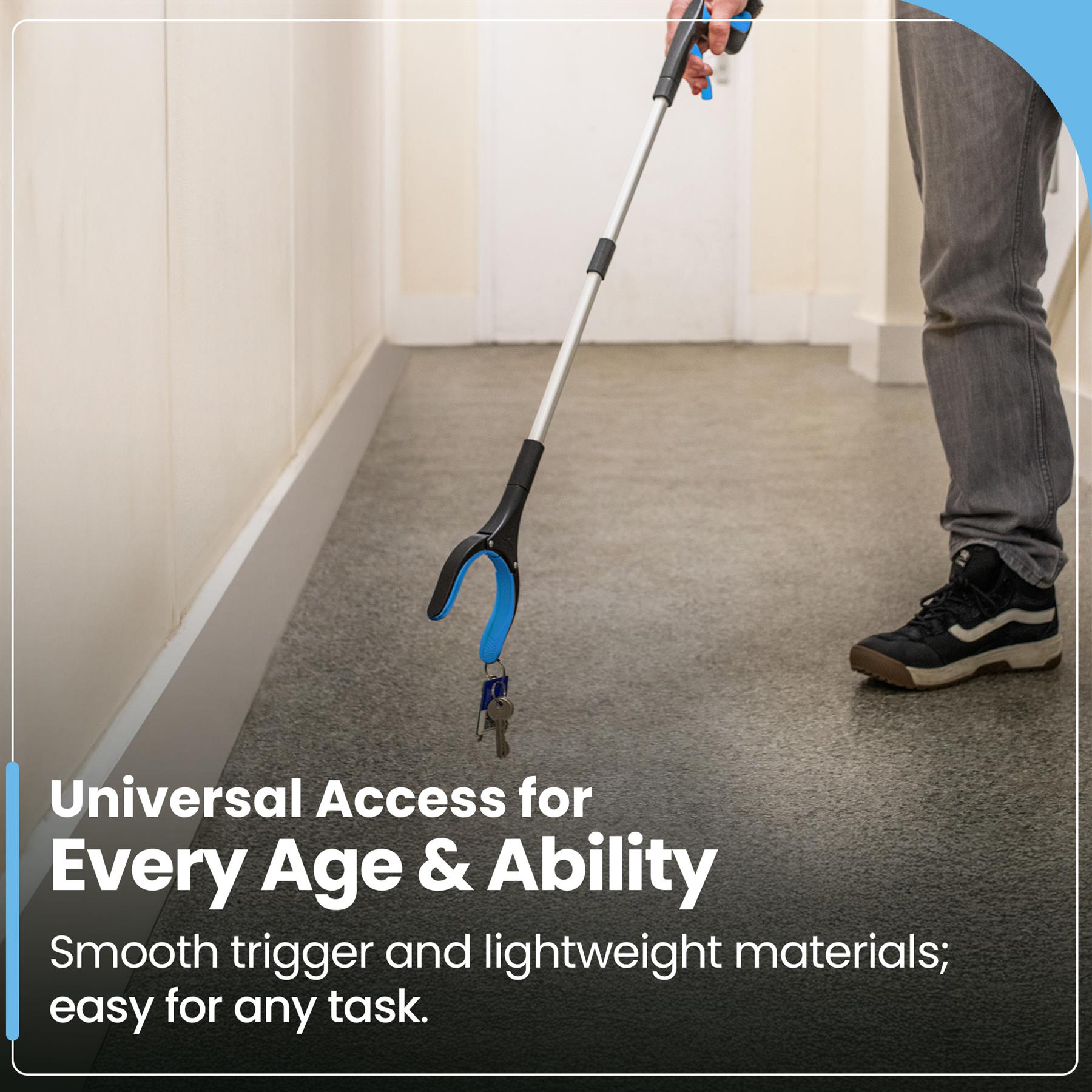 81cm/31" Reacher Grabber Tool - Long Reach Litter Picker Pick Up Mobility Tool - Picture 5 of 49