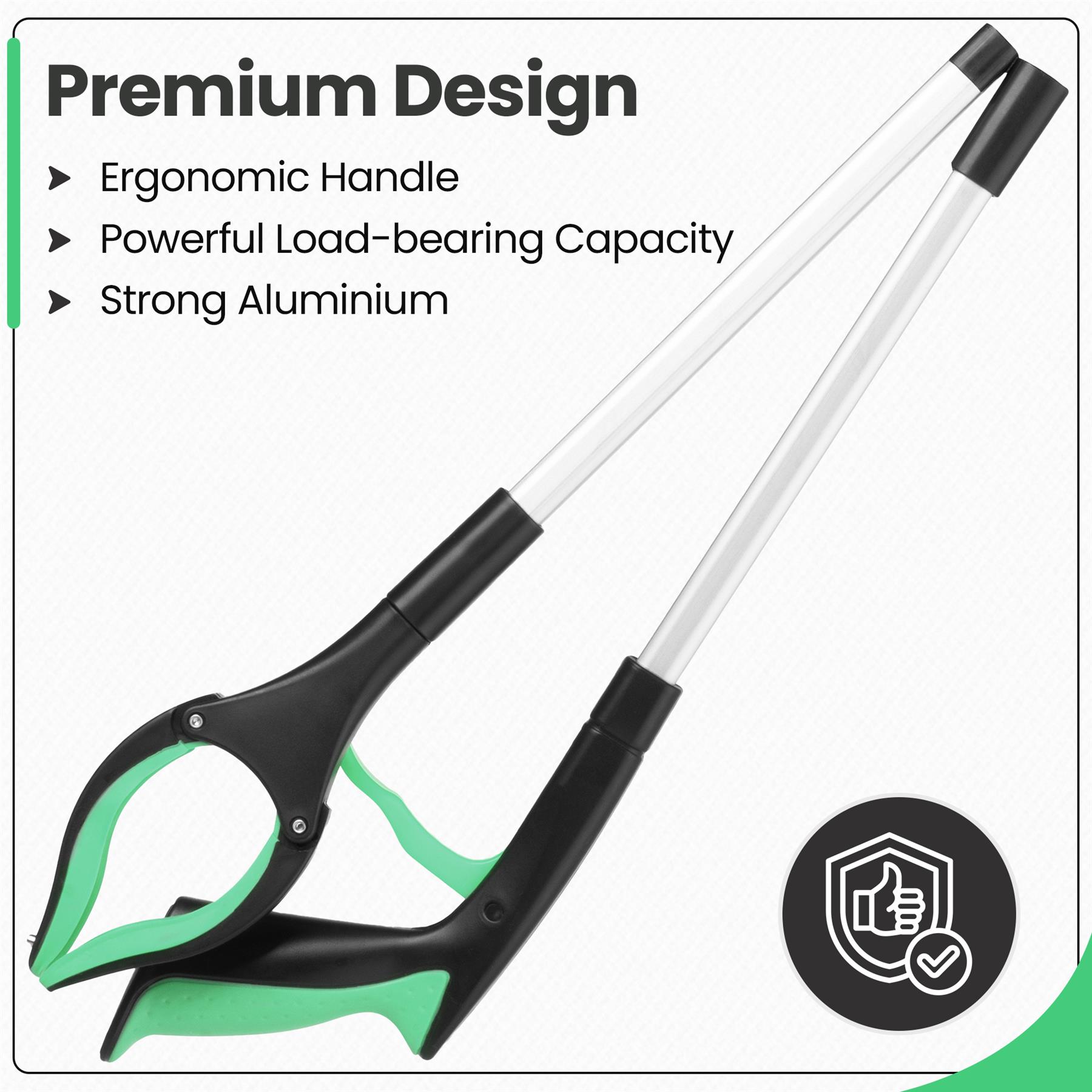 81cm/31" Reacher Grabber Tool - Long Reach Litter Picker Pick Up Mobility Tool - Picture 11 of 49