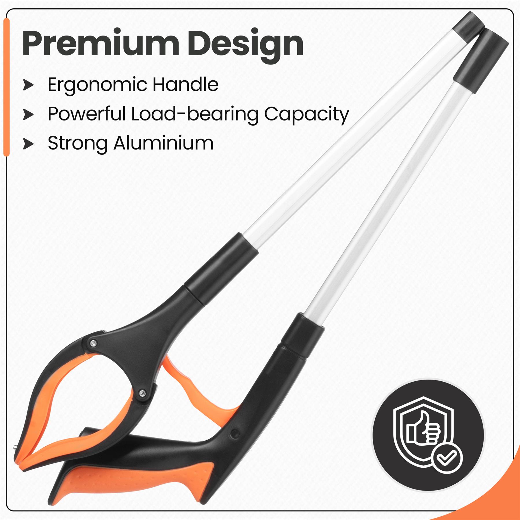 81cm/31" Reacher Grabber Tool - Long Reach Litter Picker Pick Up Mobility Tool - Picture 19 of 49