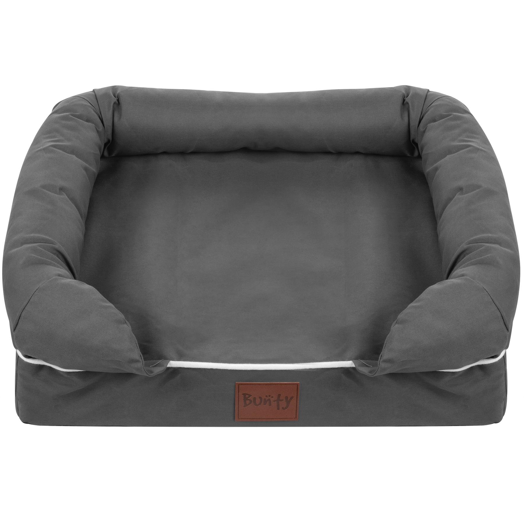 Pet Cat Dog Bed Washable Removable Cover Thick Padded Base Water Resistant S M L - Picture 16 of 46