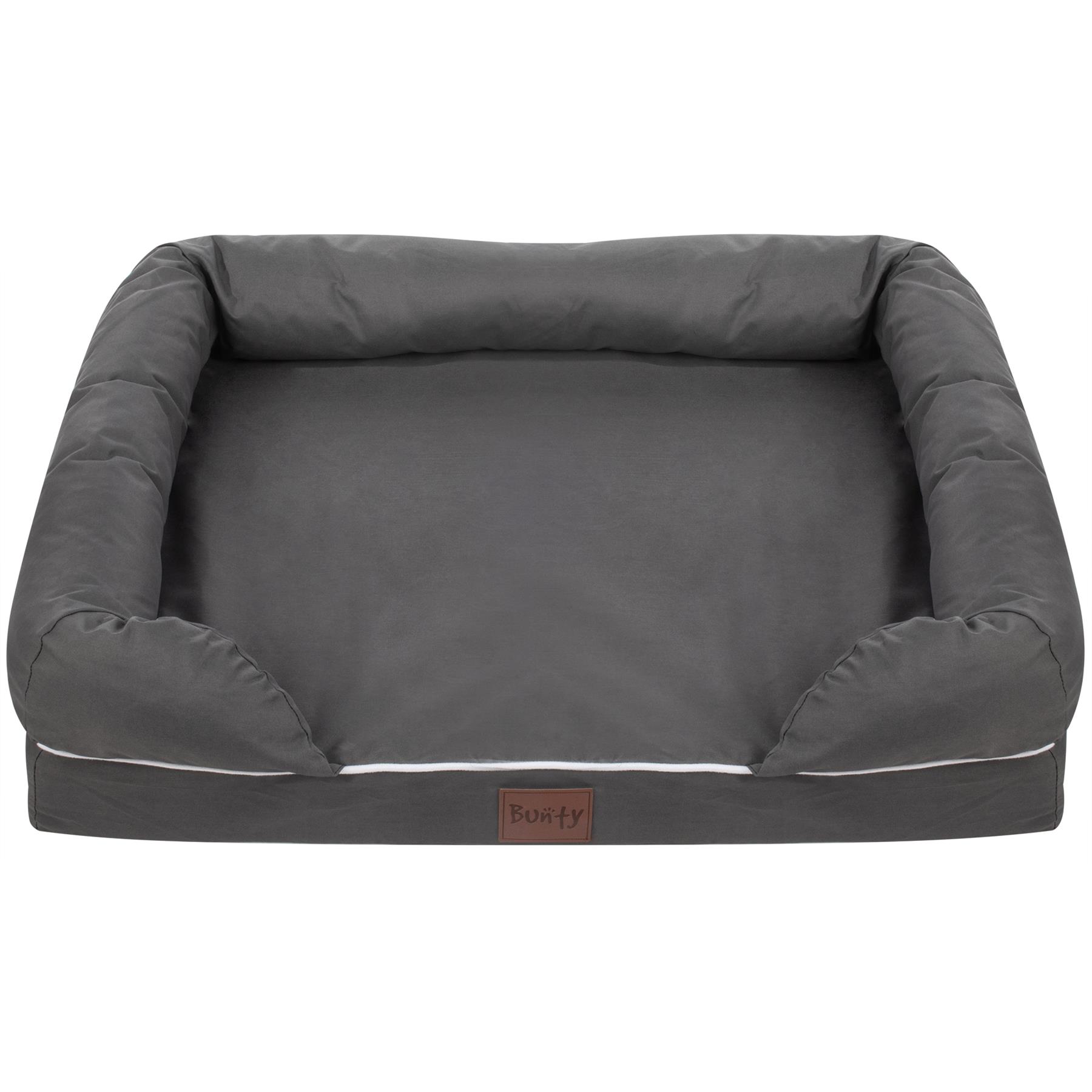 Pet Cat Dog Bed Washable Removable Cover Thick Padded Base Water Resistant S M L - Picture 28 of 46