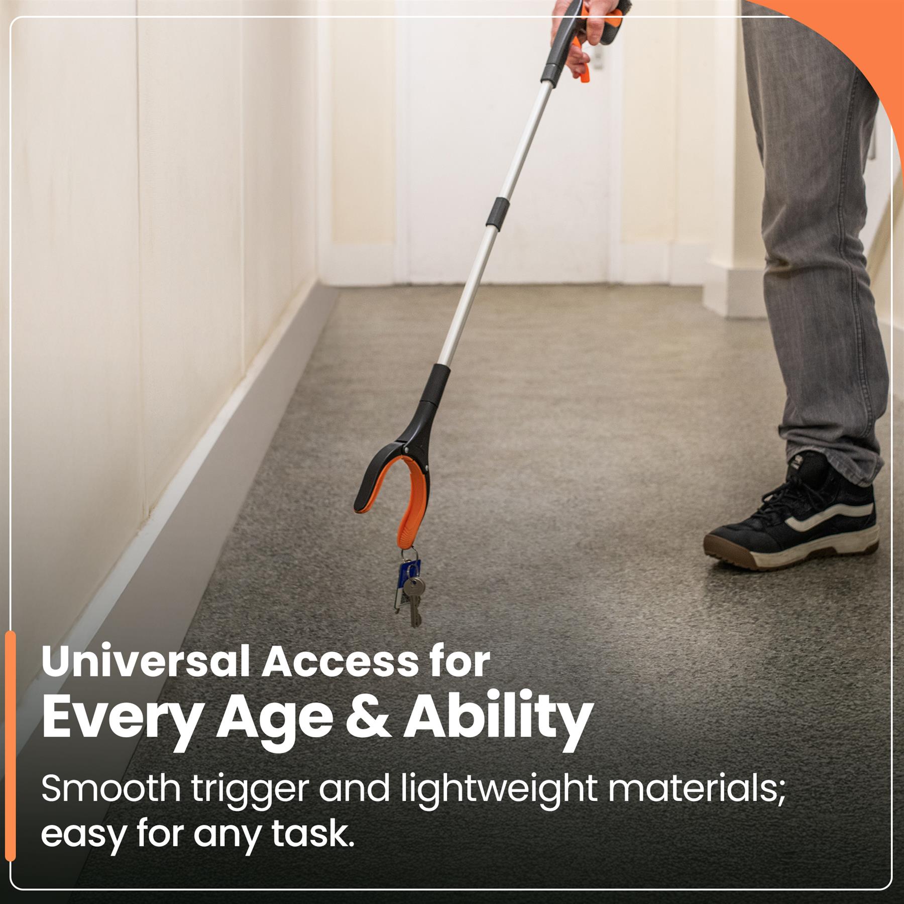 81cm/31" Reacher Grabber Tool - Long Reach Litter Picker Pick Up Mobility Tool - Picture 21 of 49