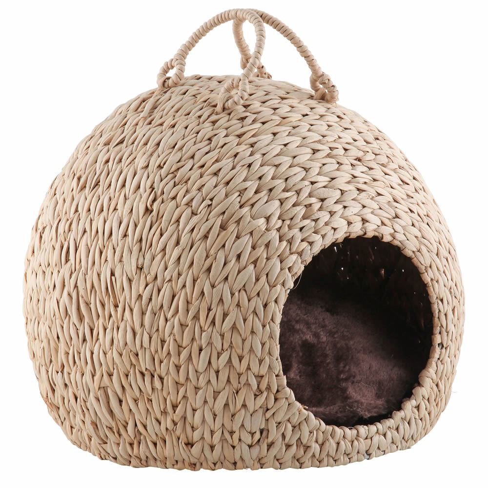 Détails Sur Osier Chat Chaton Lit Panier Pet Couchage Maison Pod Cave Cusion Petit Chien Chiot Afficher Le Titre Dorigine