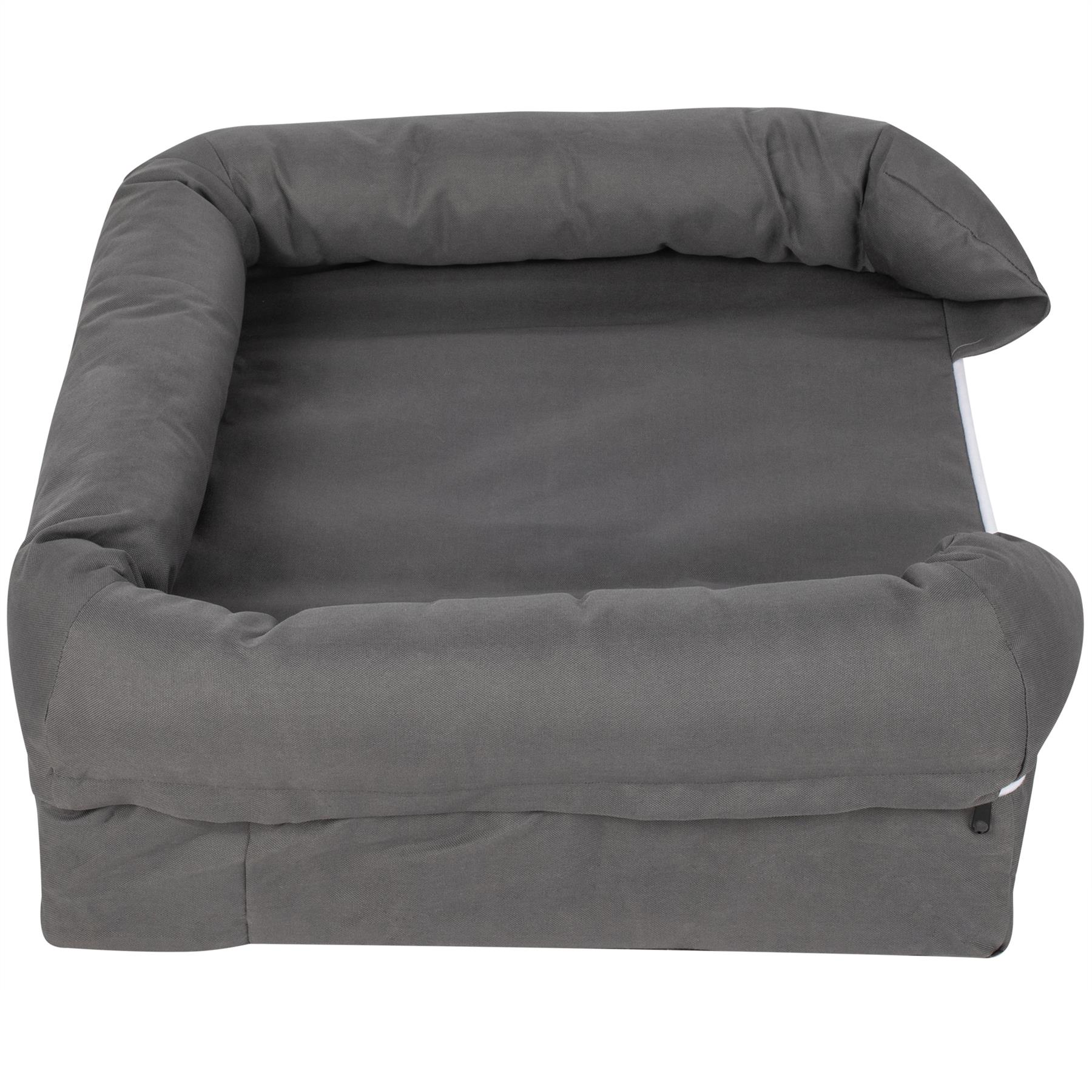 Pet Cat Dog Bed Washable Removable Cover Thick Padded Base Water Resistant S M L - Picture 19 of 46