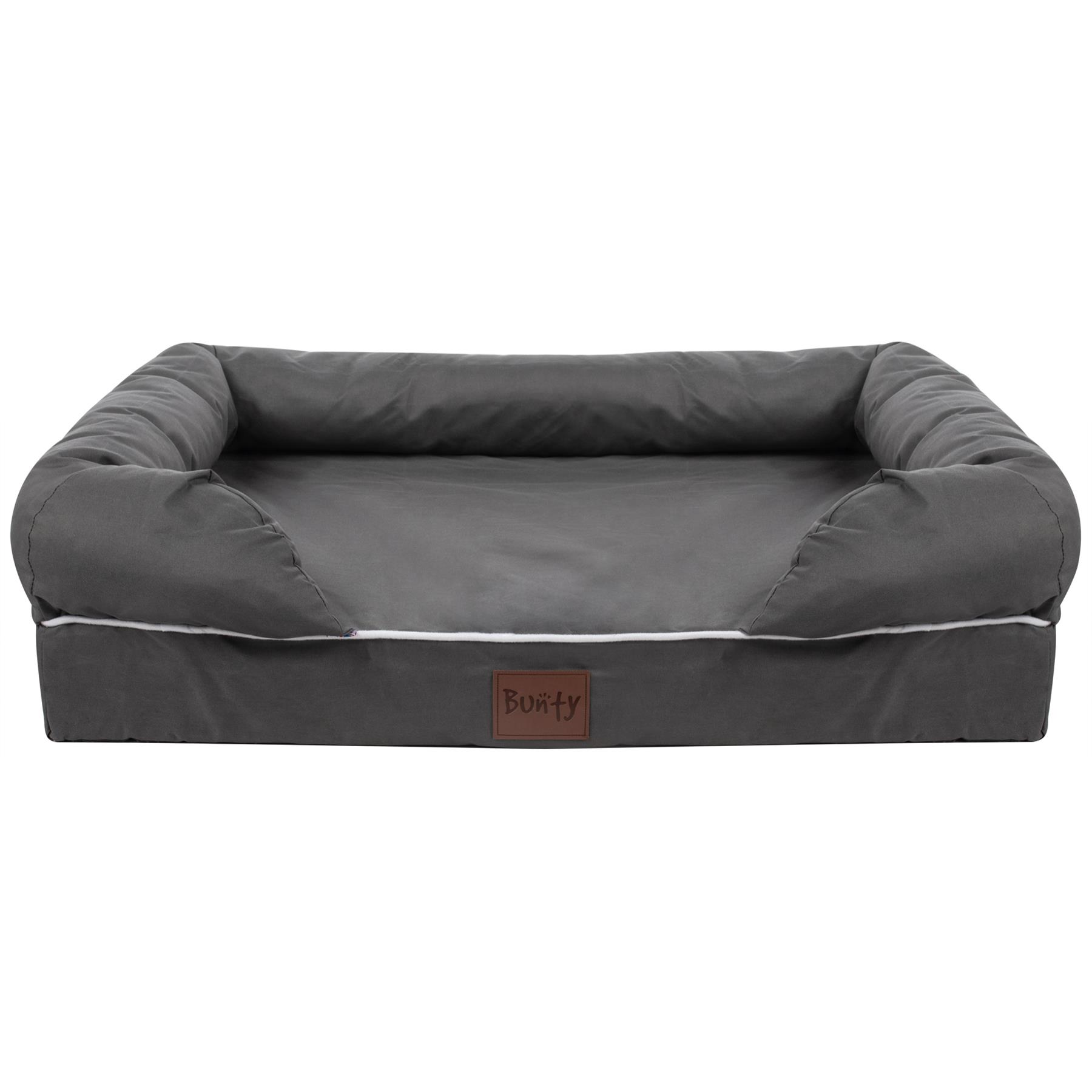 Pet Cat Dog Bed Washable Removable Cover Thick Padded Base Water Resistant S M L - Picture 29 of 46