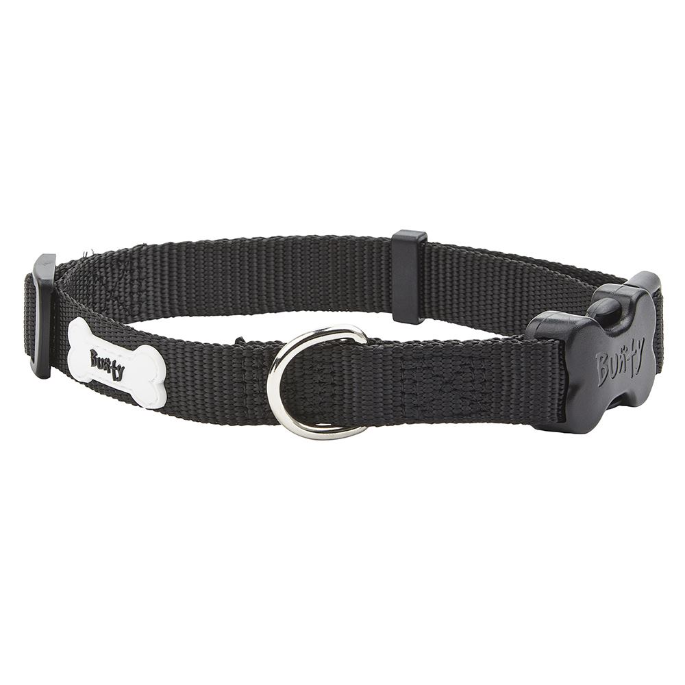 Collare regolabile per cani e cuccioli in nylon con anello di piombo in metallo - varie misure/colori - Foto 2 di 5