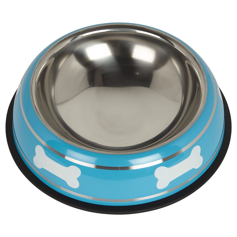 Stainless Steel Metal Non Slip Dog Puppy Pet Animal Feeding Food Water Bowl Dish