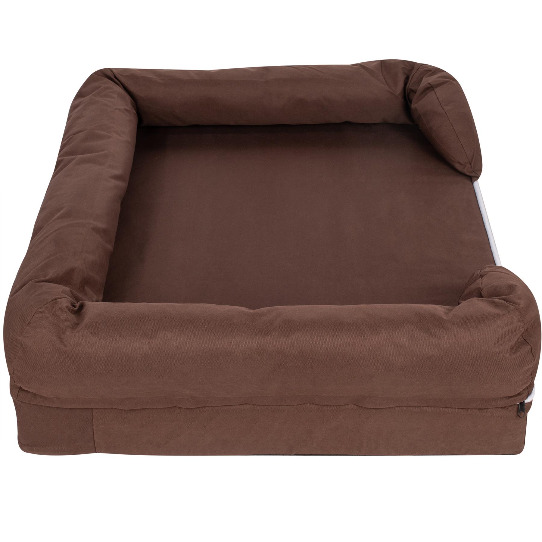 Pet Cat Dog Bed Washable Removable Cover Thick Padded Base Water Resistant S M L - Picture 26 of 46