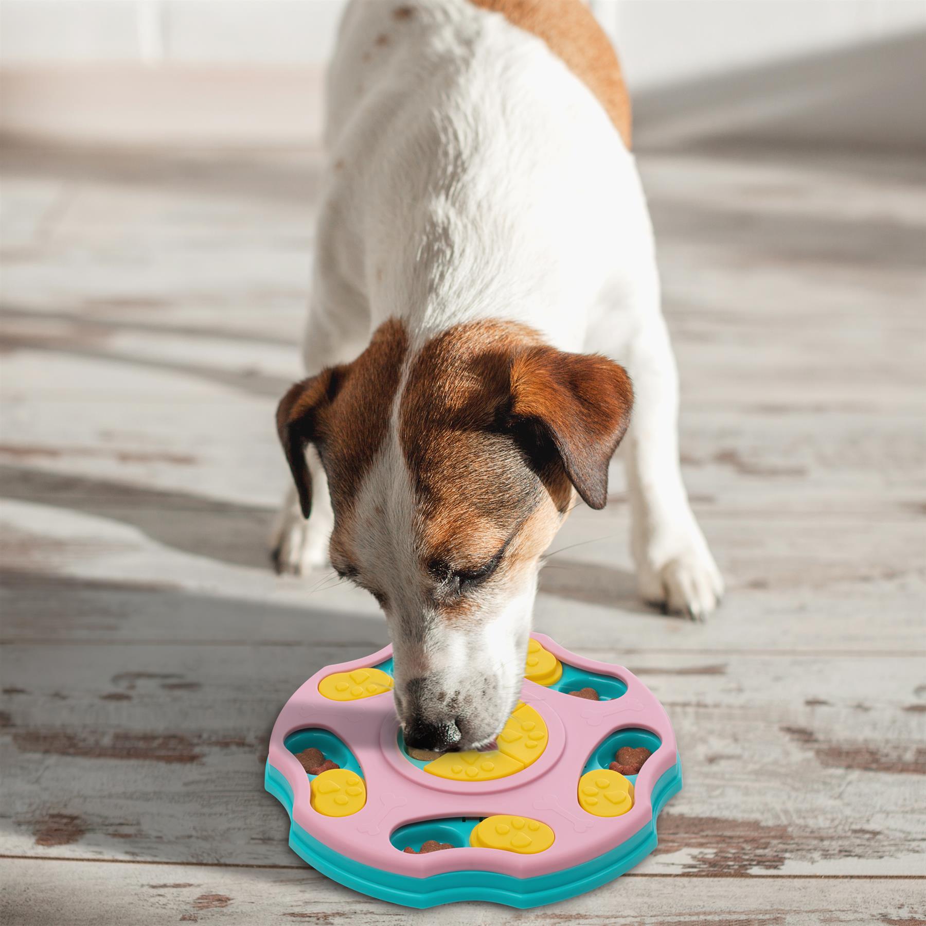 Bunty Interactive Dog Toy Stimulating Puzzle Slow Feeder Dog Treat Dispenser - Picture 13 of 19