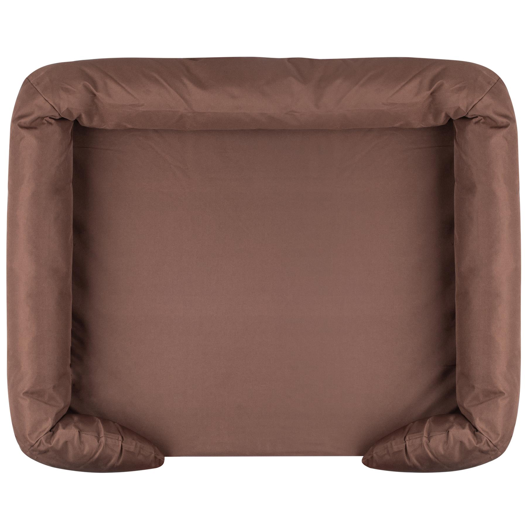 Pet Cat Dog Bed Washable Removable Cover Thick Padded Base Water Resistant S M L - Picture 27 of 46