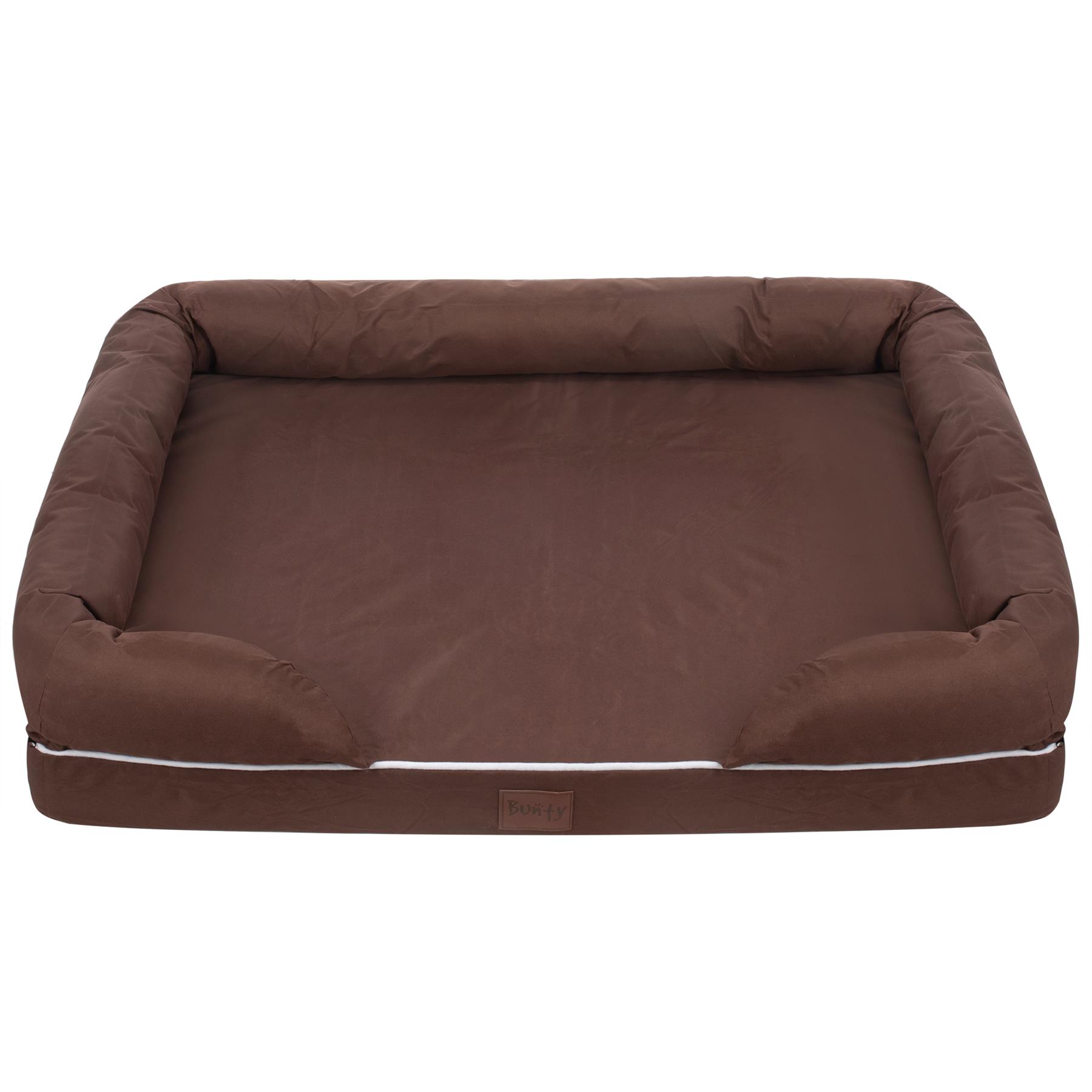 Pet Cat Dog Bed Washable Removable Cover Thick Padded Base Water Resistant S M L - Picture 40 of 46