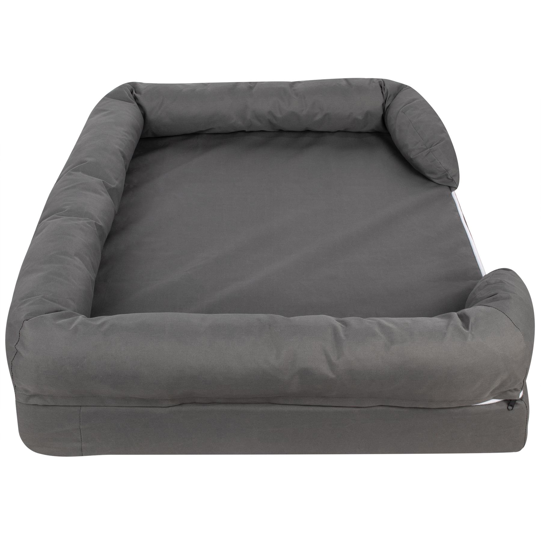 Pet Cat Dog Bed Washable Removable Cover Thick Padded Base Water Resistant S M L - Picture 38 of 46