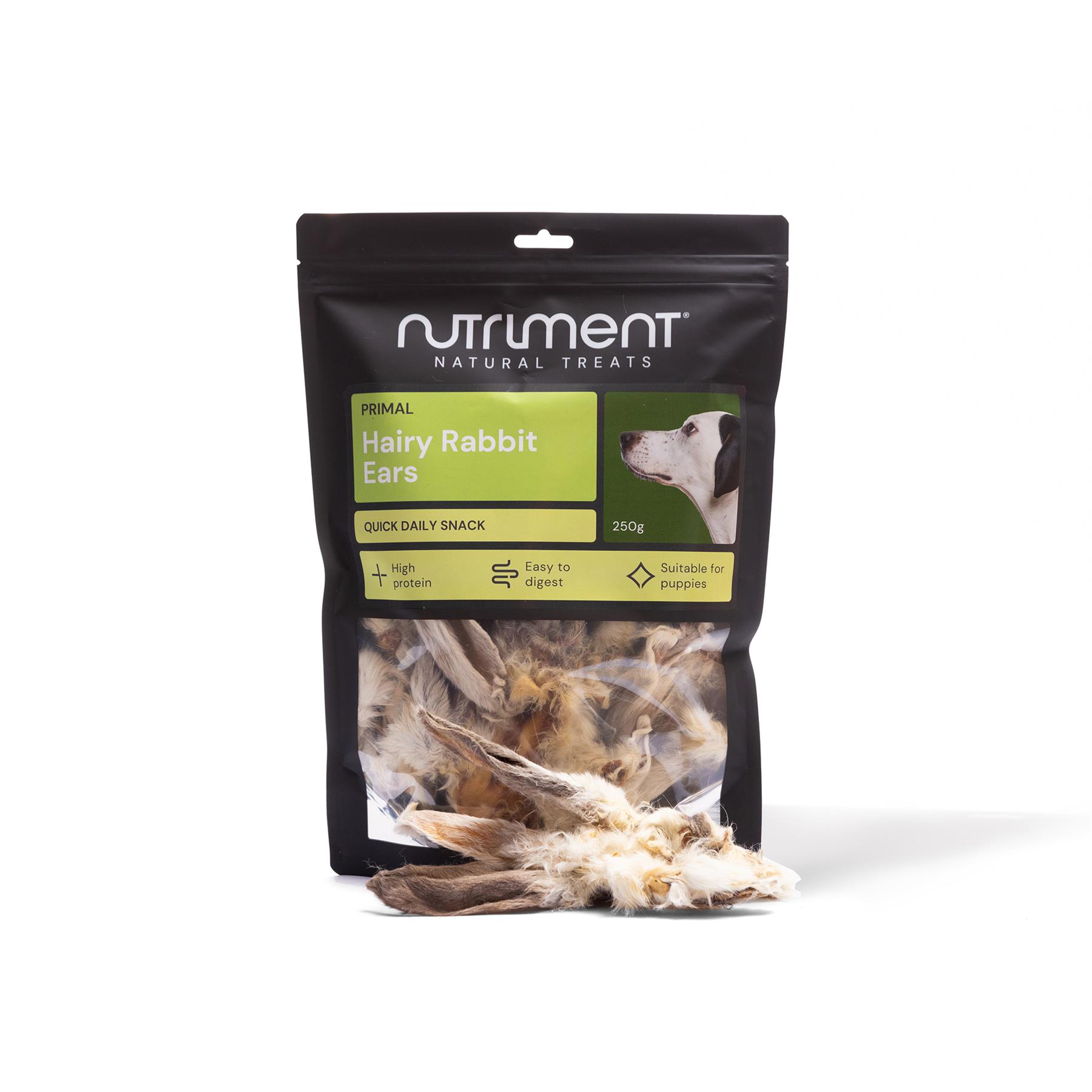 Hairy Rabbit Ears for Dogs Hypoallergenic Long Lasting Furry Ear Dental Treats - Picture 10 of 11