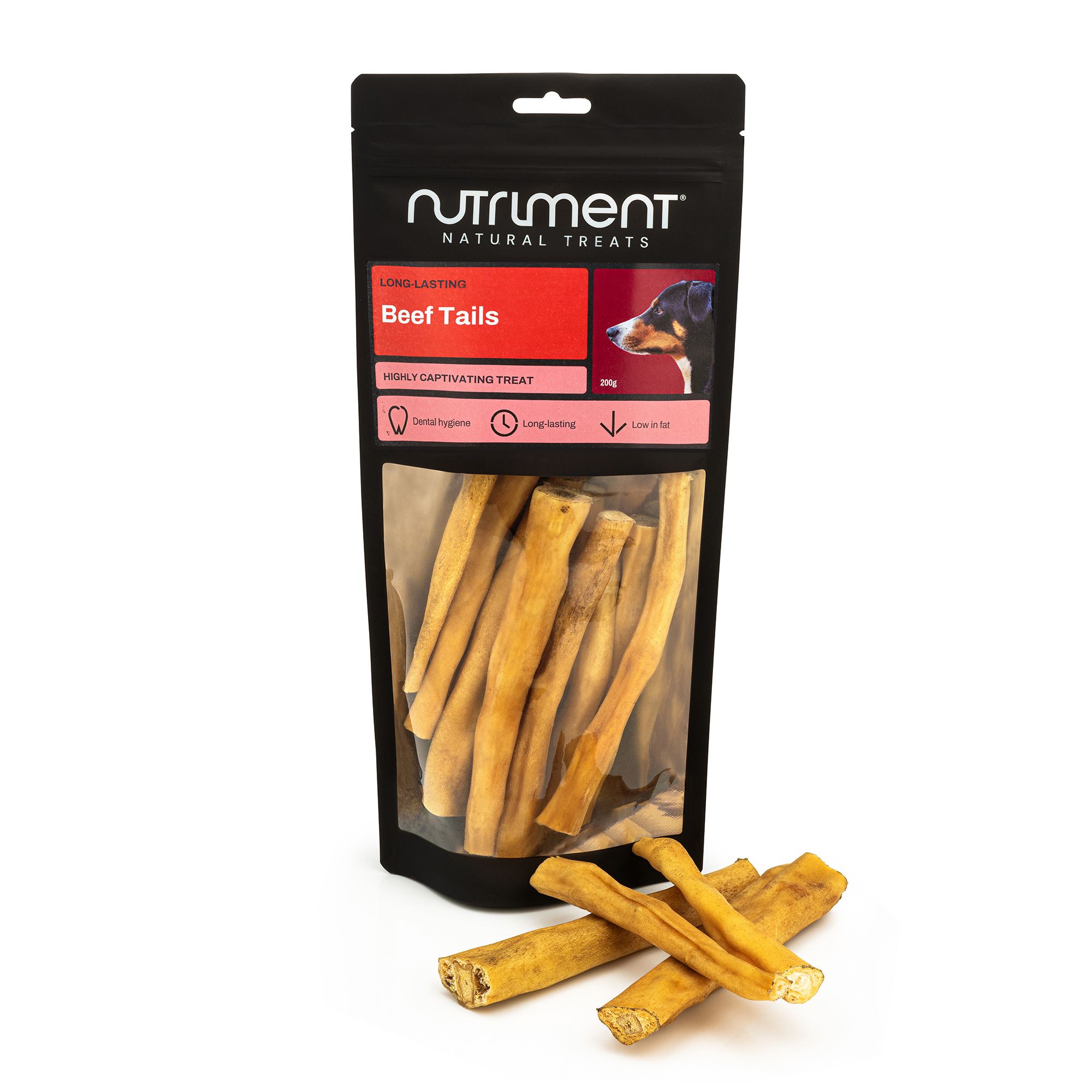 Beef Tails for Dogs Hypoallergenic High Protein Low Fat Dental Chew Treats - Picture 6 of 7