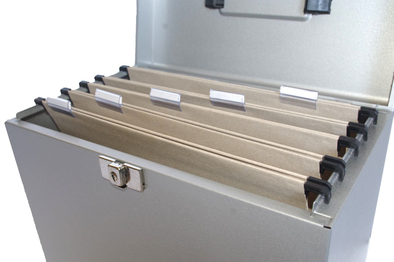 Metal File Storage Box A4 Lockable 5 Free Files OR Optional Suspension Files - Picture 19 of 32