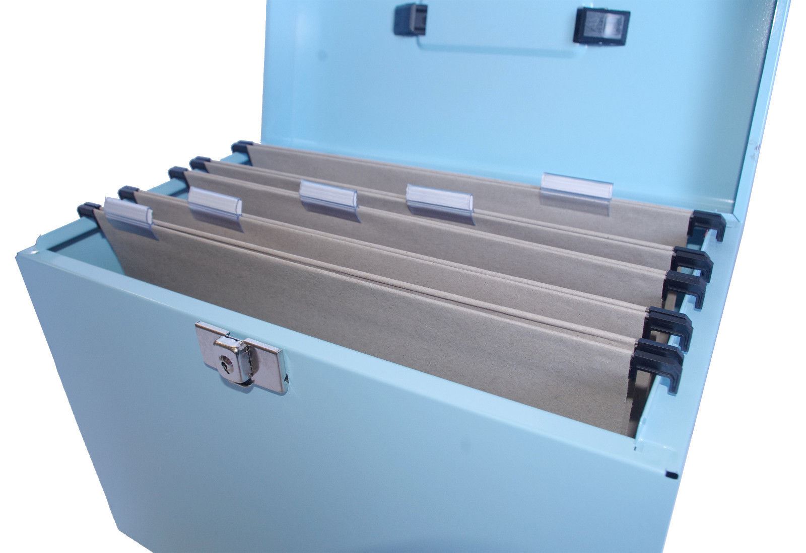 Metal File Storage Box A4 Lockable 5 Free Files OR Optional Suspension Files - Picture 14 of 32