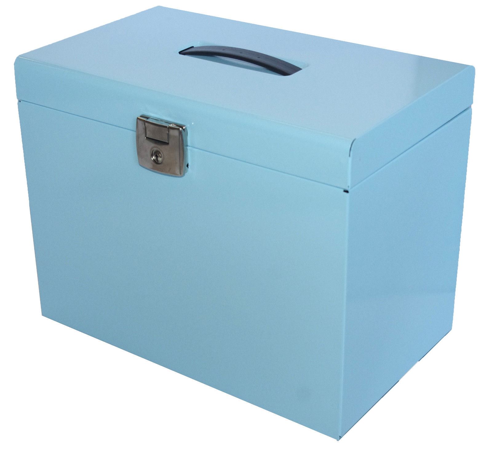 Metal File Storage Box A4 Lockable 5 Free Files OR Optional Suspension Files - Picture 10 of 32