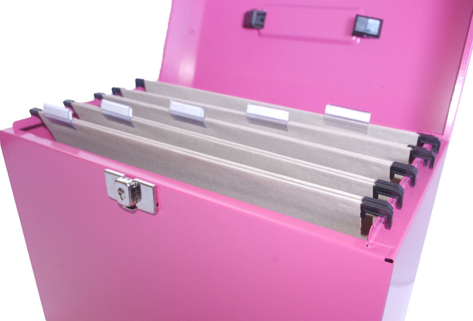 Metal File Storage Box A4 Lockable 5 Free Files OR Optional Suspension Files - Picture 28 of 32