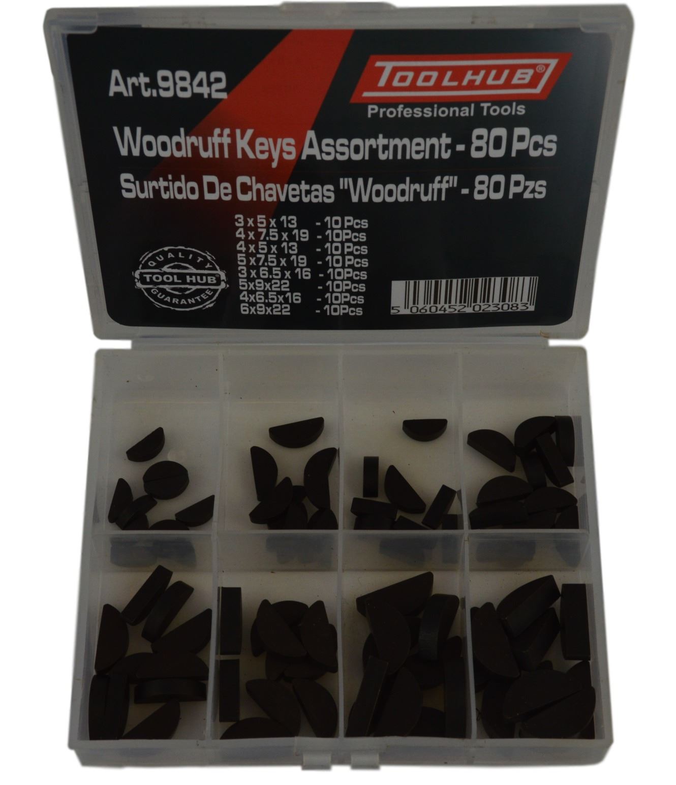 Assorted Metric Woodruff Key Set Size Range 3mm to 4mm Din 6888 Free UK Post