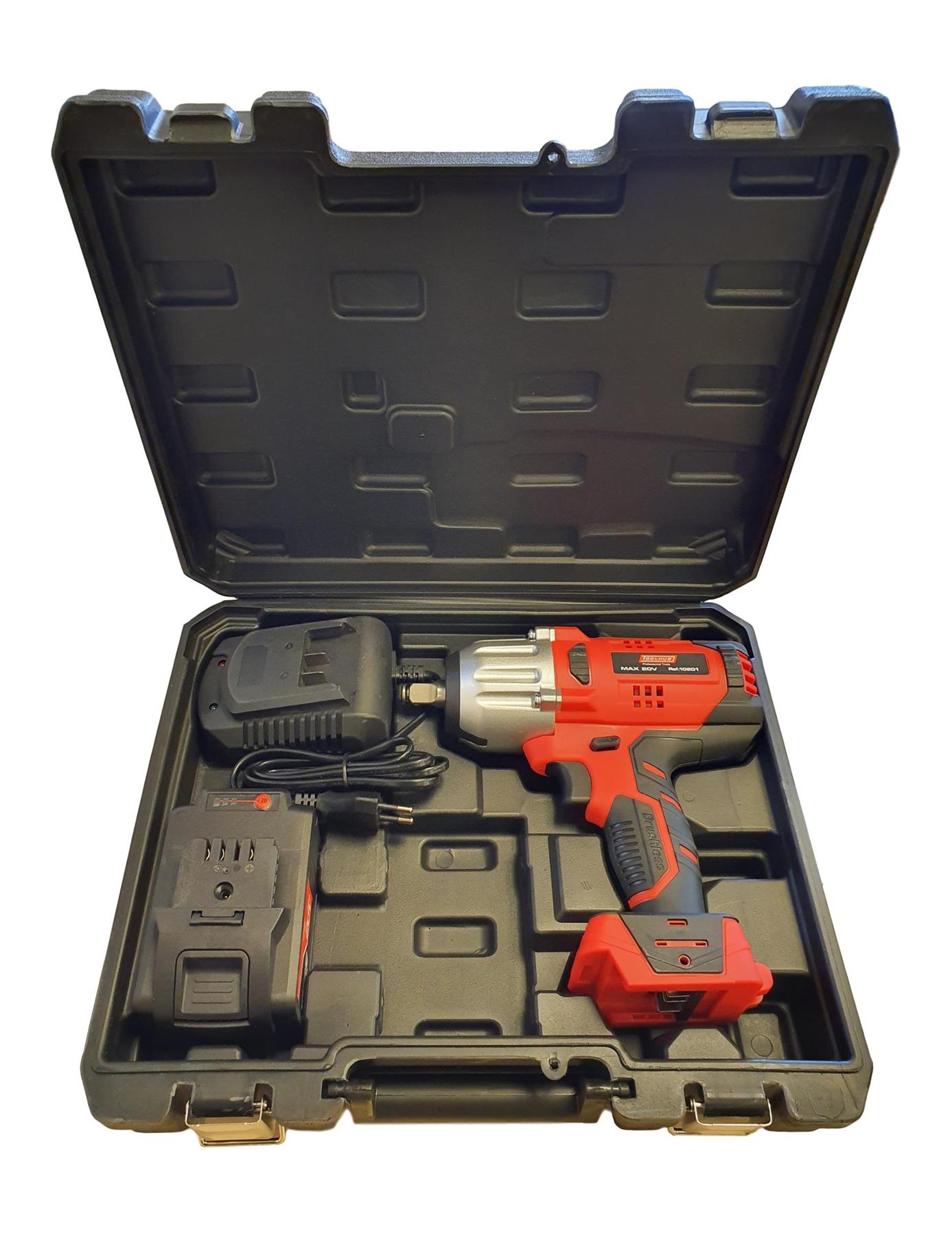 Tool Hub 10201 20V 1//2/" LED Impact Power Wrench Driver 600nm Cordless Electric