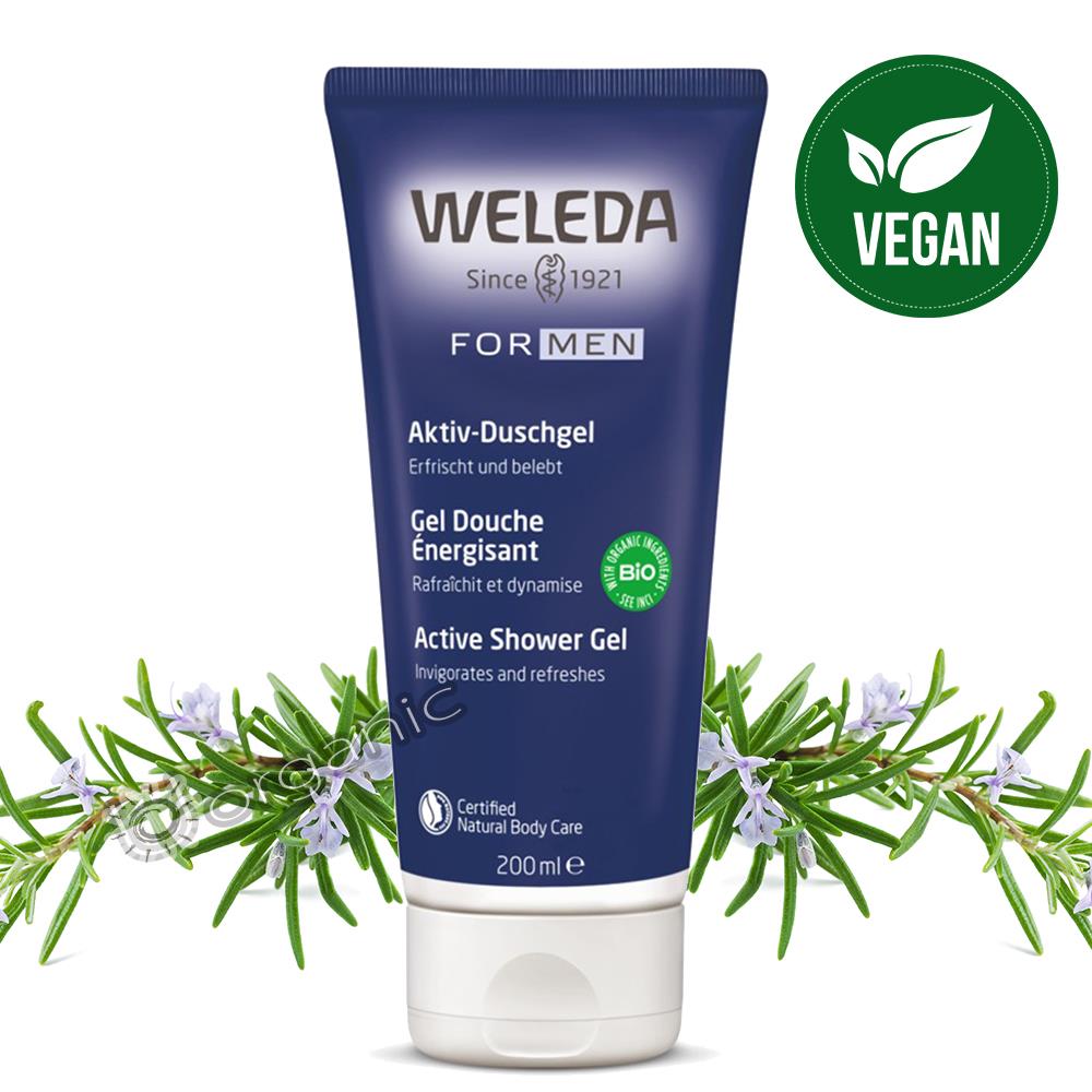 Weleda Organic Vegan Men Active Shower Gel for a Fresh Start 200ml eBay