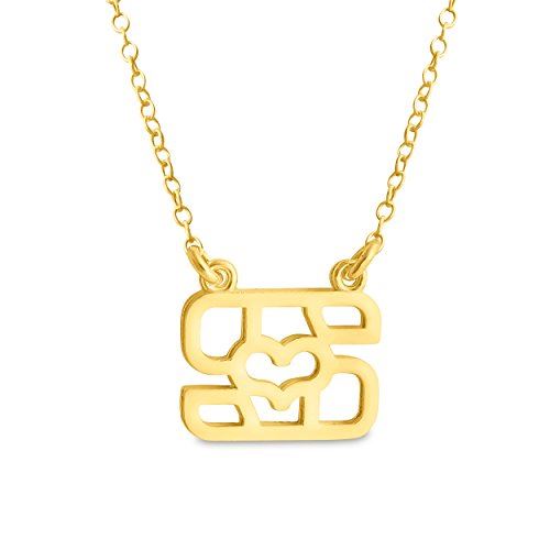 Sideways Pendant Necklace Jewelry Gift 