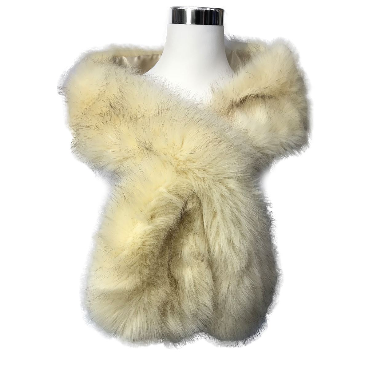 Nouveau femmes hiver fausse fourrure écharpe cou Warmer Wrap col châle étole cadeau de Noël Nouveau femmes hiver fausse fourrure écharpe cou Warmer Wrap col châle étole cadeau de Noël