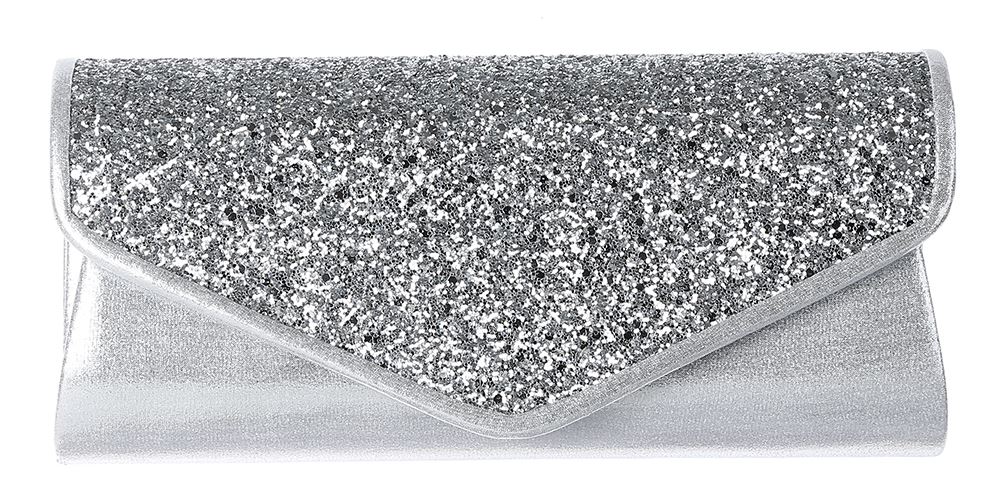 Women Glitter Shimmer Clutch Bag Wedding Party Prom Glamour Wedding Bag