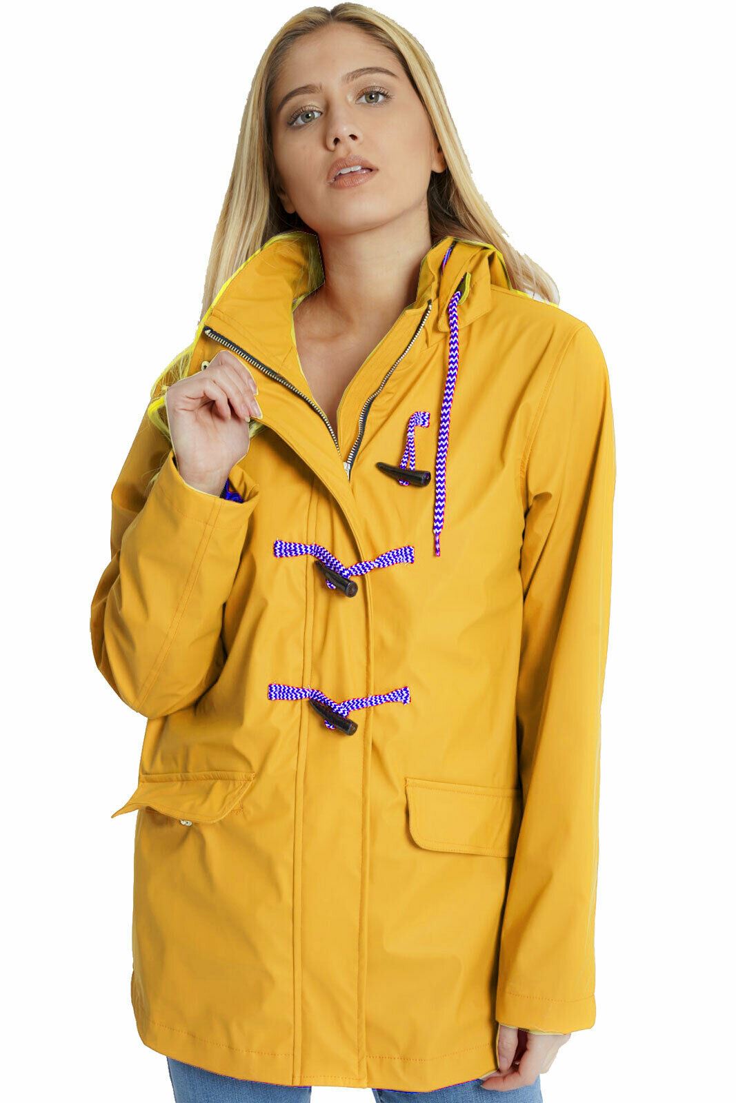 Womens Festival Rubberised Toggle Hood 