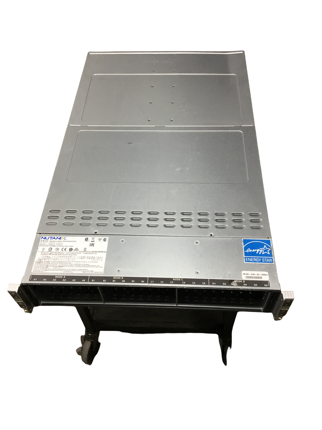 NUTANIX NXS2U4NS24G500 Chassis W/ 2x PWS-2K04A-1R Power Supply NX