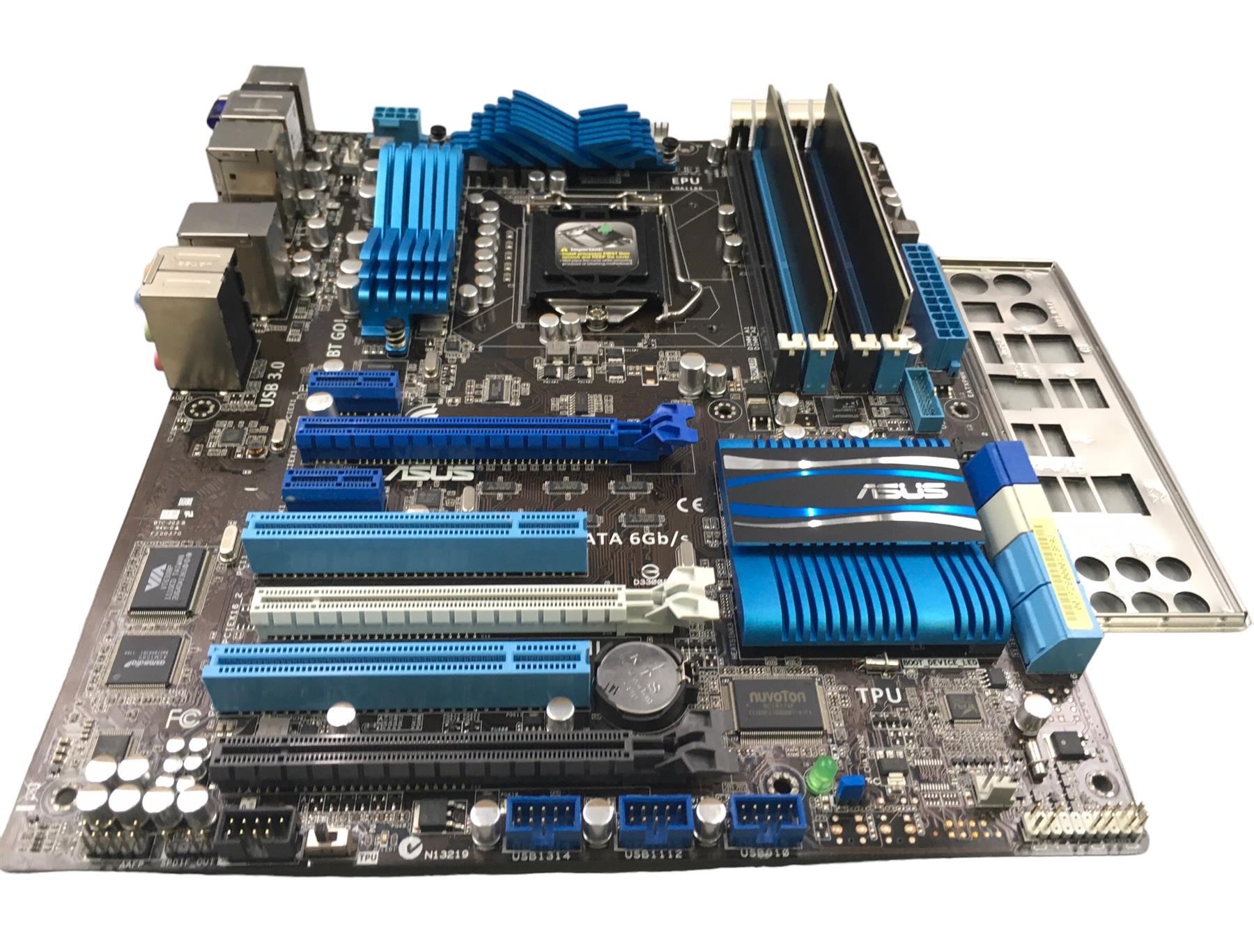 Asus P8P67 pro Motherboard with , 8GB Ram, IO Shield LGA 115X | eBay