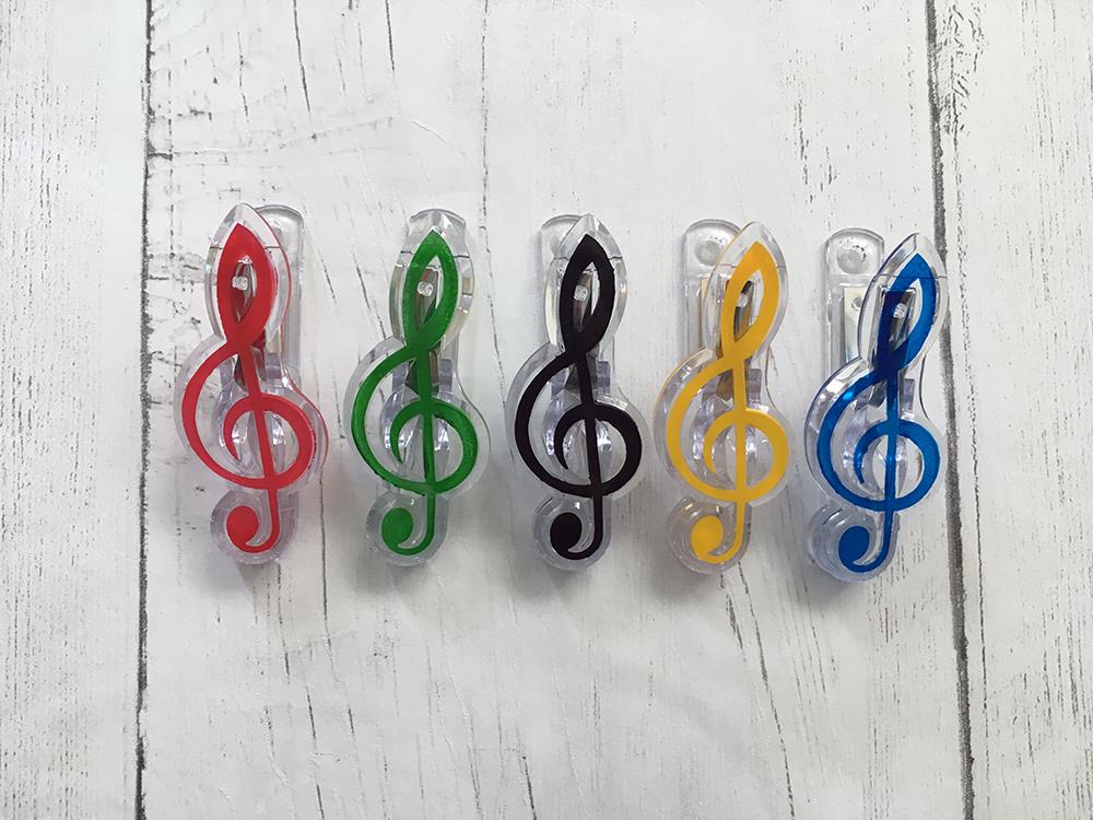 Sheet Music Holder Clip Symbol Stand Secure Musical Notes Treble Clef