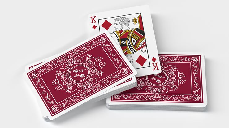 Black Roses Edelrot Playing Cards, A Great Gift for Poker Players (Fully Marked)