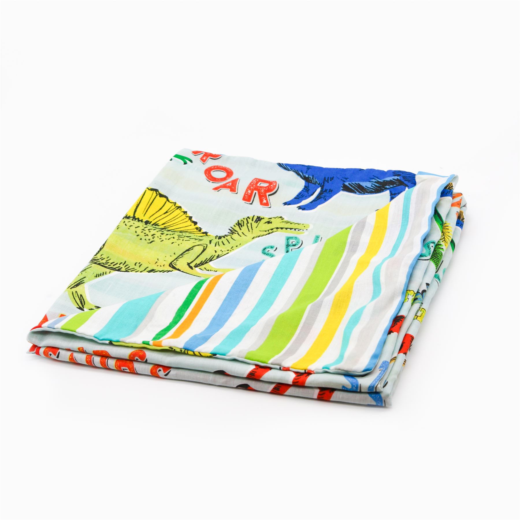 HLC Boys Girls Dinosaur Park Jurassic Green Reversible Duvet Cover Curtains - Picture 55 of 56