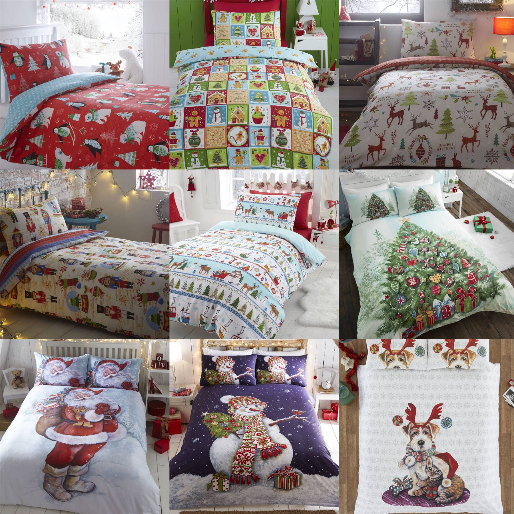 boys christmas bedding