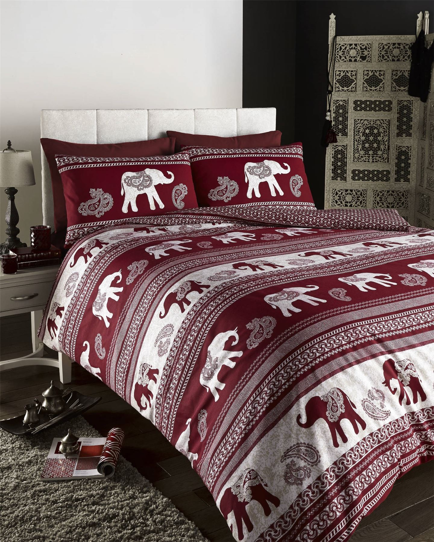 Indian Moroccan Arabic Ethnic Print Duvet Quilt Cover Bedding Set eBay