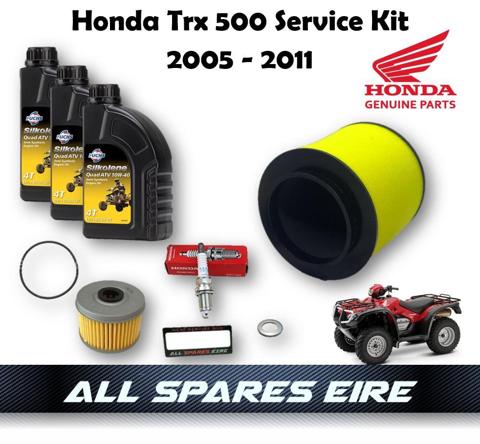 GENUINE HONDA TRX 500 FOREMAN QUAD/ATV SERVICE KIT INC OIL, AIR FILTER ETC  05-11 | eBay UK